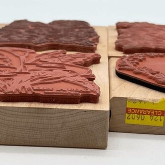 Lot of 6 Rubber Stamps for Crafting Floral Valentine’s Day Orchid Calla Lily - Picture 10 of 16